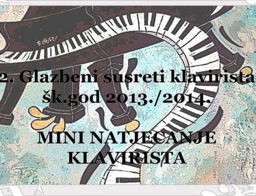2. GLAZBENI SUSRETI KLAVIRISTA – “Mini natjecanje”