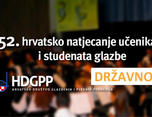 Nagrađeni učenici – 52. natjecanje učenika i studenata glazbe i  plesa